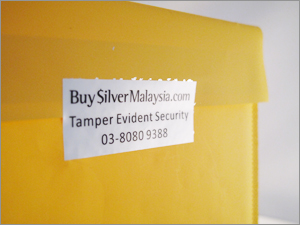 Secured shipment tamper-evident seal detail