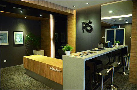Main reception area - guests are welcome to make coffee and read magazines available.