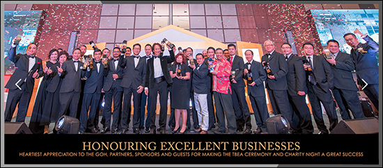 Award recipients of the 2016 Malaysia Top Business Excellence Award.