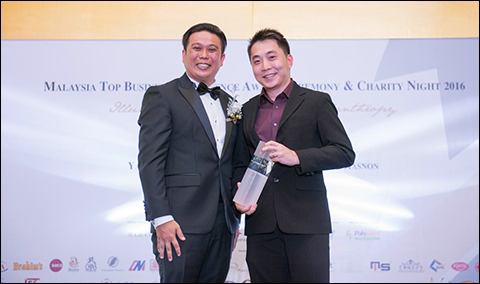At the Malaysia Top Business Excellence Award Ceremony &amp; Charity Night 2016.