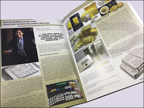 KH Lau and BuySilverMalaysia.com featured in the 2016 Malaysia Top Business Excellence Award publication.