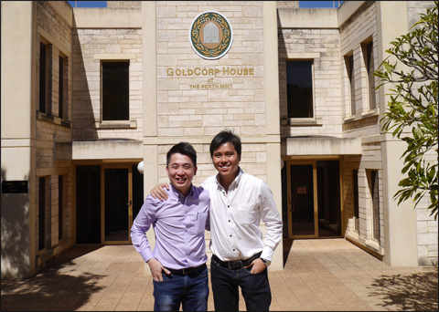 Visiting GoldCorp House, Perth Mint HQ in Australia (Oct 2014).